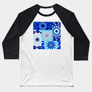 Collage of blue ornaments Baseball T-Shirt